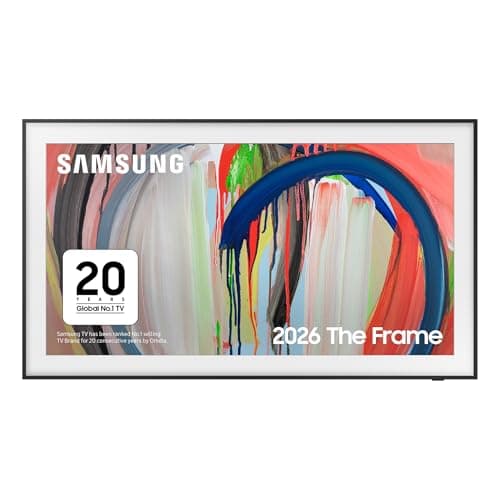 Image of Samsung Smart TV 55-Inch LS03HA The Frame, QLED 4K, Art Mode, Modern Frame Design, Glare-Free, HDR, Dolby Atmos, One Connect Box, [2026]