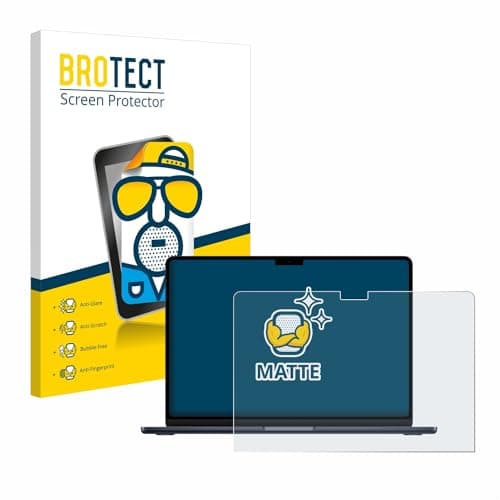 Image of brotect Screen Protector Anti-Glare compatible with Apple MacBook Air 13" M3 2024 / M2 2022 Screen Protector, Anti-Fingerprint Protection Film