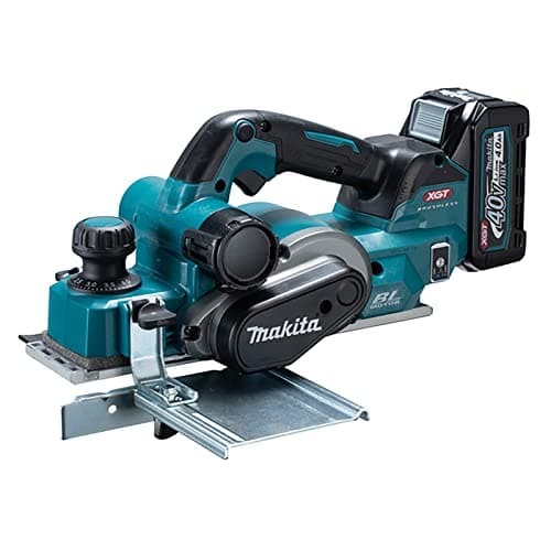 Image of Makita KP001GD201 40V Max Li-ion XGT Brushless 82mm Planer Complete with 2 x 2.5 Ah Batteries and Charger Supplied in a Makpac Case