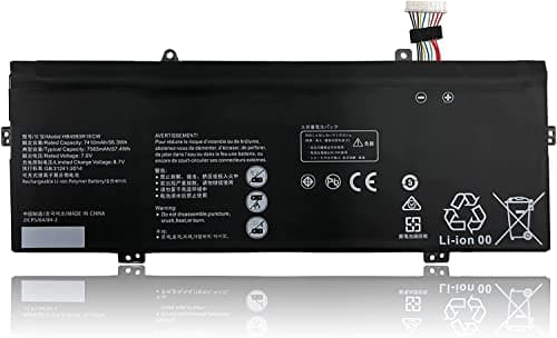 Image of HB4593R1ECW Laptop Battery Compatible with Huawei Matebook X Pro i7 Mach-W29 2019 MACH-W19B MACH-W29C KPL-W00 KLV-W19 VLT-W60/50 MagicBook i5 8250U i7 8550U R5 2500U Series(7.6V 56.3Wh)