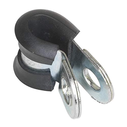 Image of Sealey PCJ6 P-Clip Rubber Lined Ø6mm Pack of 25