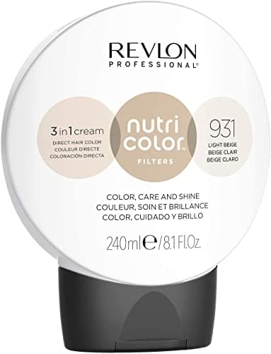 Image of REVLON PROFESSIONAL Nutri Color Filters, Semi-Permanent Toning Hair Color, 931 Light Beige, 240 ml