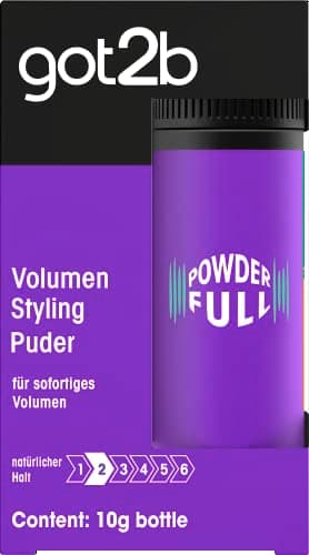 Image of got2b Styling Powder Powderfull (10g), Hair Powder Gives Instant Volume Right At The Root, Volume Powder With Light Formula For Natural-Looking Hold