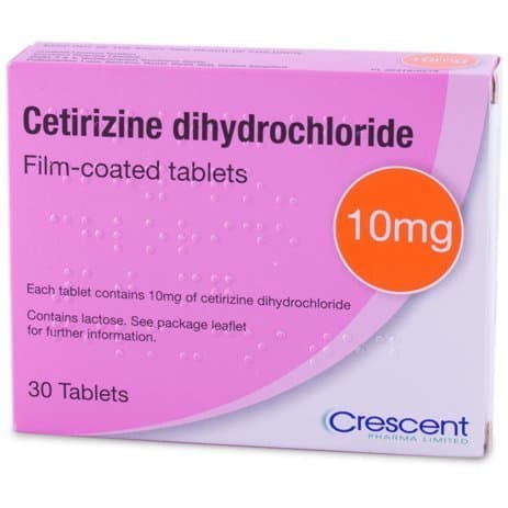 Image of 240 x 10mg Cetirizine Dihydrochloride (8 Months Supply) One a Day hay Fever and Allergy Relief Tablets (8x30 Tablets)
