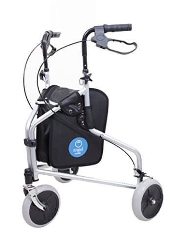 Image of Angel Mobility Lightweight Rollator Folding Tri Walker Walking Frame Zimmer Three Wheel