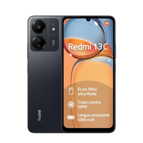 Image of Xiaomi Redmi 13C Smartphone 4GB+128GB SIM free Unlocked - Midnight Black (UK Version + 2 Years Warranty)