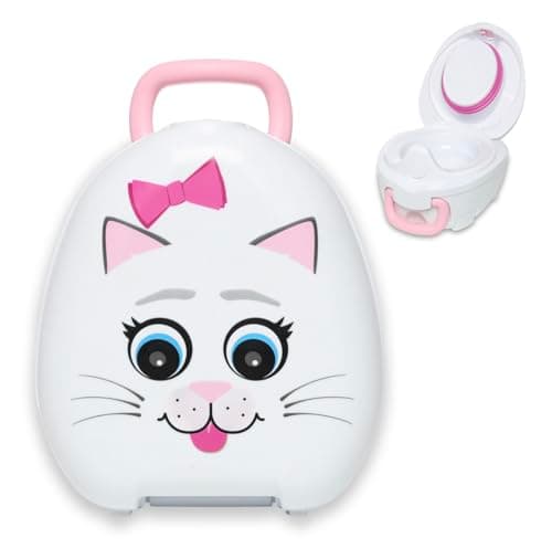 Image of My Carry Potty - Travel Potty, Award-Winning Portable Toddler Toilet Seat for Kids to Take Everywhere (Cat)