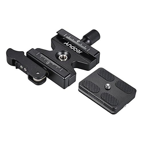 Image of Andoer Quick Release Clamp and Quick Release Plate for Arca Swiss Standard Tripod Ball Head