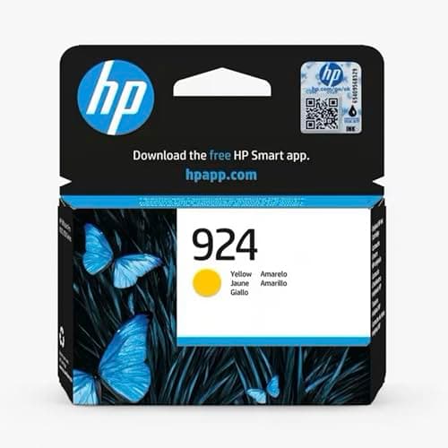 Image of HP 924 Yellow Original Ink Cartridge (4K0U5NE) - Works OfficeJet Pro 8120, 8130 series