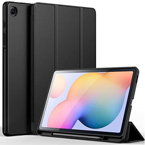 Image of CACOE Case for Samsung Galaxy S6 Lite Tablet with Pencil Holder(SM-P620N/ P625N/ P610N/ P613N/ P615N/ P619N), Case for Galaxy S6 Lite 10.4 inch 2024/2022/2020, Black