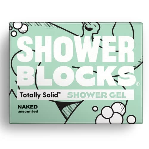 Image of Shower Blocks - Naked Unscented Solid Shower Gel | Plastic, Cruelty and Paraben Free | Vegan | Moisturising Body Soap For The Shower