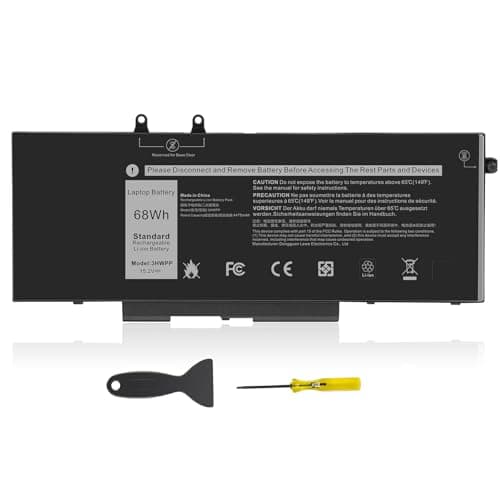 Image of ASUNCELL 3HWPP Laptop Battery for Dell Latitude 14 5401 5411, Latitude 15 5501 5511, Precision 3541 3551 Series, 3HWPP 03HWPP 10X1J N2NLL 1VY7F 01VY7F, 15.2V 68Wh