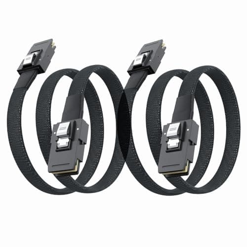 Image of 10Gtek [2 Pack 6G Internal Mini SAS SFF-8087 to SFF-8087 Cable, 100-Ohms, 1-m(3.3ft)