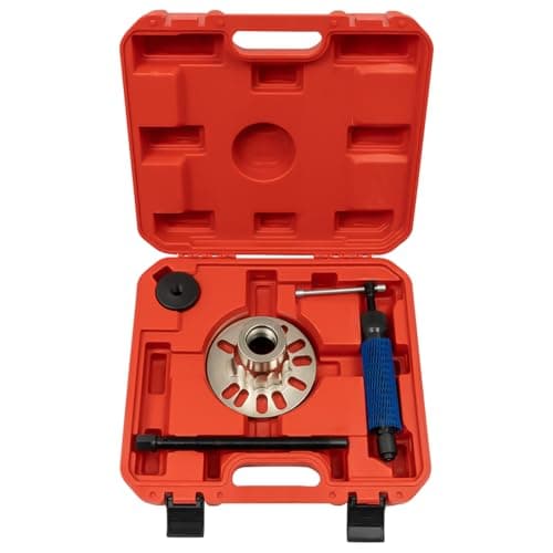 Image of 10T Hydraulic Wheel Hubs Puller, Hydraulic Drive Shaft Expressor, Wheel Hub Extractor Assembly Disassembly Tool, for 4/5-Hole Hubs with A Bolt Circumference of 3.78-4.92in. (Red)