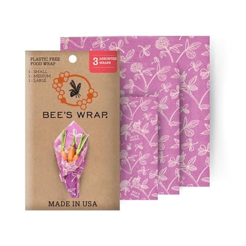 Image of Bee’s Wrap Set of 3 Assorted Size Wraps, Purple