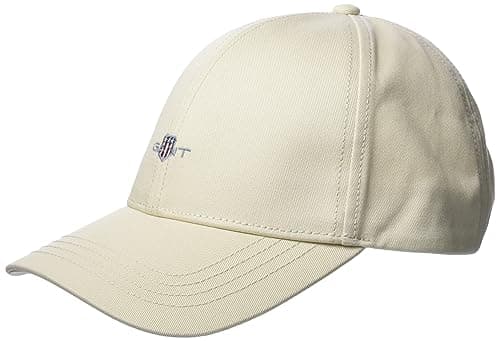 Image of GANT Mens Unisex Shield High Cap Shield Logo, Putty, L/XL