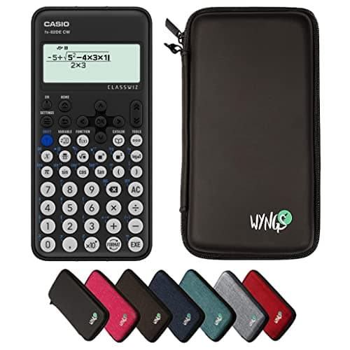 Image of Casio fx-82DE CW including a WYNGS protective case in Black - Basic Set (German)