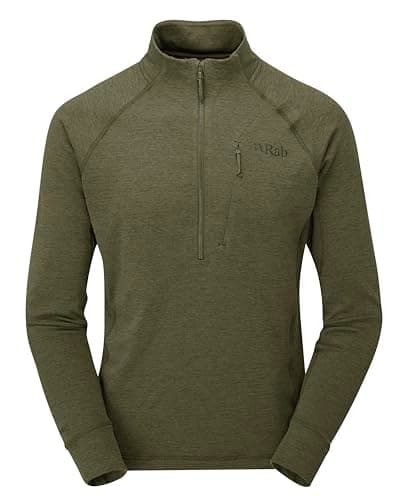 Image of Rab Men's Nexus Pull-On - Lightweight Fleece Jacket for Trekking & Climbing - Olive (Olive) - Small
