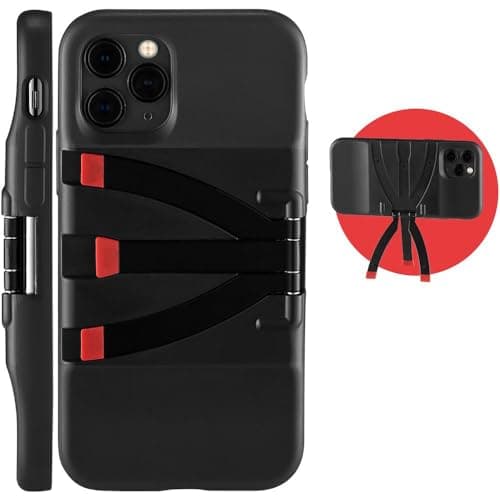 Image of JOBY JB01665-BWW,StandPoint Smartphone Case for Apple iPhone 11 Pro - Protective,Built-in Aluminum Tripod Legs,Wireless Charging,for Selfies,Photo,Video,Vlogging,Video Calls,Live Streaming