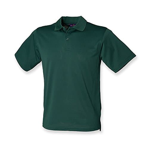 Image of Henbury Coolplus Polo Shirt : Color - Bottle : Size - L