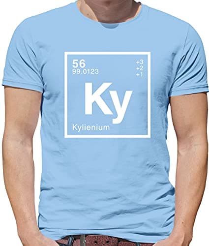 Image of Kylie Periodic Element - Mens T-Shirt - Sky Blue - Small