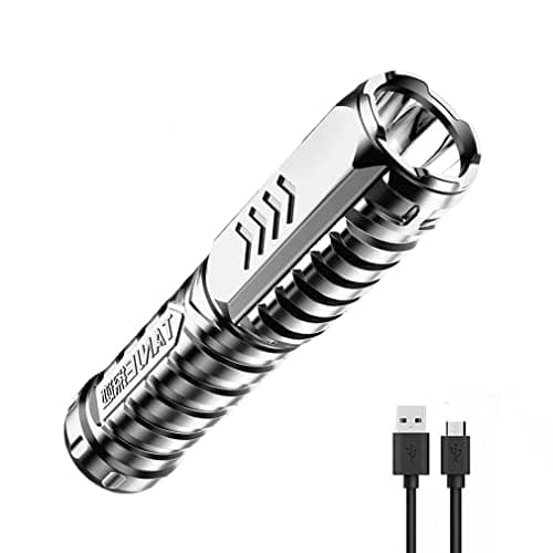 Image of LUCKKY Special Forces Strong Light Flashlight, Multifunctional Mini Super Strong LED Flashlight, LED Torch Rechargeable, Torches LED Super Bright, Maximum Irradiation Distance 150M