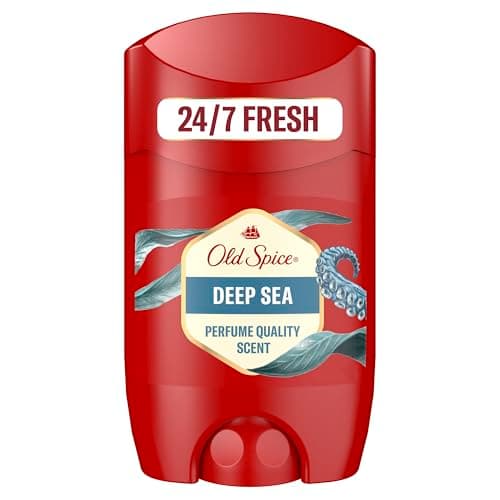 Image of Old Spice Deep Sea Men's Deodorant Stick 65ml, 24/7 Fressshhh With Daily Use, Long Lasting Perfume Quality Scent, Odour Protection, 0% Aluminium Salts, Invisible On Black & White