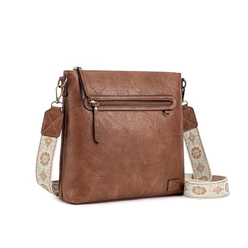 Image of Pomelo Best Women’s Medium Crossbody Bag – Lightweight Vegan Leather Handbag for Women with Wide Adjustable Shoulder Strap and Card Pockets