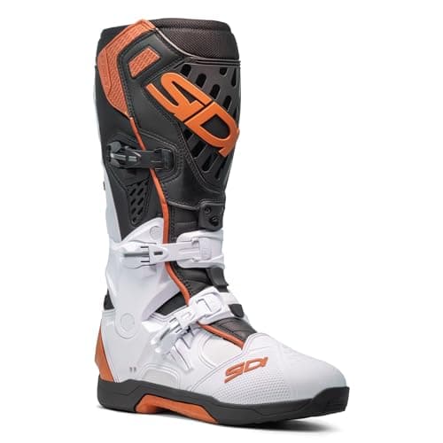 Image of Sidi Crossair Off-Road Boots, White, Black, Orange, 8 UK
