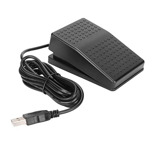 Image of Annadue USB Foot Pedal, Single Pedal Photoelectric Switch Foot Control, One Key Customized Computer Keyboard Action Pedal Programmable Single Foot Switch Pedal for Keyboard Mouse PC Laptop
