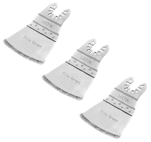 Image of 3X Saxton Diamond End Cut Blades for Dewalt Erbauer Stanley Black & Decker Worx Oscillating Multitools