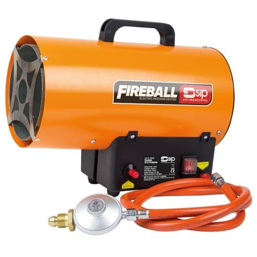 Image of SIP FIREBALL 512 Propane Gas Space Heater, Electric 230V, 15kW / 51,182 BTU/hr, 12,181ft³ Heating Area