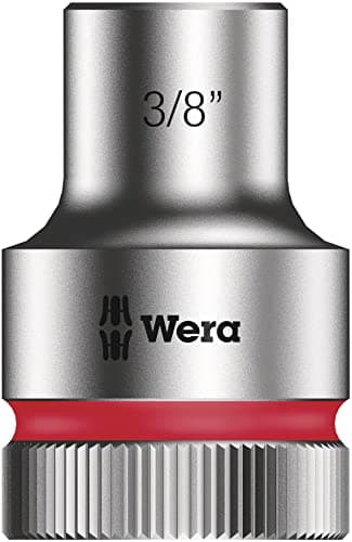 Image of Wera 05003618001 3/8-Inch 8790 HMC Zyklop Socket with Hexagon Drive - Silver