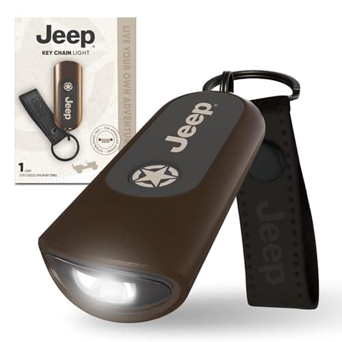Image of Energizer Jeep Mini LED Flashlight Keychain with Touch Tech, 25 Lumens, Compact Portable Light with switchless Control for Any Adventure on or Off Road