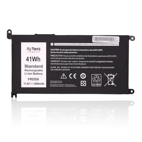Image of YRDD6 Laptop Battery For Dell Latitude 3190 2in1 3190 3300 3400 3500, Inspiron 3480 3481 3482 3490 3493 3501 3502 3505 3580 3581 3582 3583 | 11.4 V / 41 Wh 3-cell Li-ion Replacement Battery