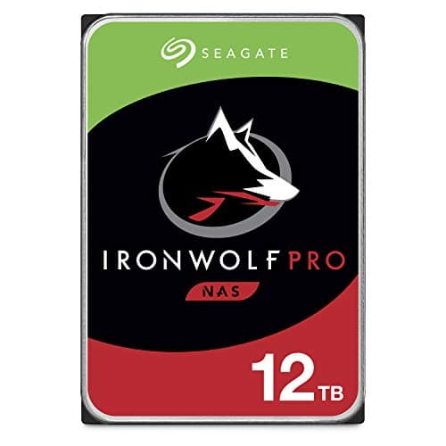 Image of Seagate IronWolf Pro, 12 TB, NAS Internal Hard Drive, CMR 3.5 Inch, SATA 6 Gb/s 7,200 RPM, 256 MB Cache, for RAID Network Attached Storage, 3 Years Rescue Services, FFP (ST12000NE0008)
