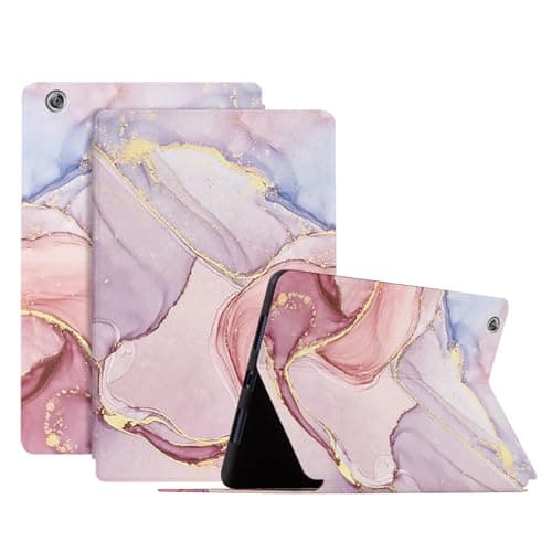 Image of DayQiQiPu Case for Huawei MediaPad M3 Lite 8.0 Inch CPN-W09/CPN-AL00 PU Leather Oil Painting Seriess Pattern Ultra-Thin Tablet Flip Case with Auto Wake/Sleep Protective Cover,04