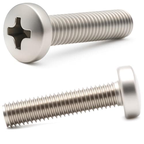 Image of M6 (6mm x 30mm) A2 Stainless Steel Phillips Pan Head Machine Screws DIN 7985 (Pack of 20) F11B