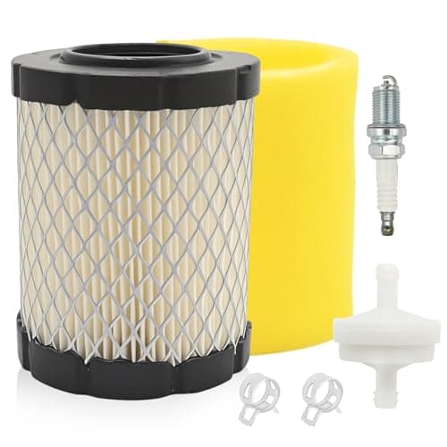 Image of Hoypeyfiy 591583 Air Filter with Pre Filter Kit, Replacement for BS 215802 215805 215807 215872 215877 217802 Lawn Mowers Tractor Engines, Replaces 5429K 591383 798911
