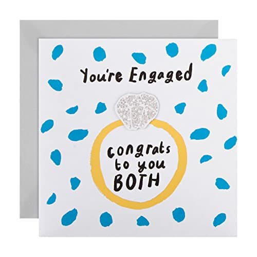 Image of Hallmark Engagement Congratulations Card - Contemporary Illustrated Design