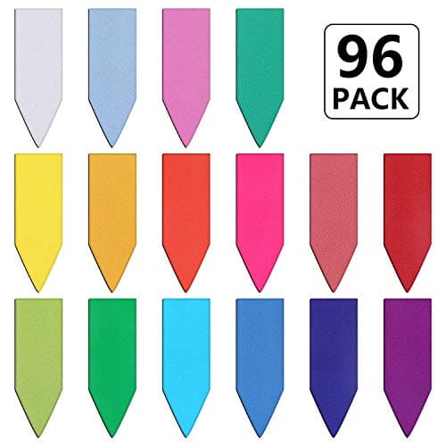 Image of 96 Pieces Arrow Shaped Magnetic Bookmark Colorful Magnet Page Markers Magnetic Page Clips for Students Teachers School Home Office Reading Supplies (Bright Color Set)