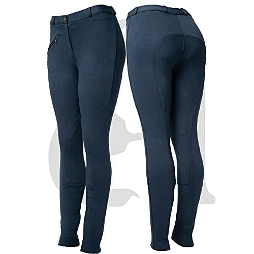 Image of Astile HORSE RIDING LADIES SOFT STRETCHY JODPHURS/JODHPURS JODS NAVY (Size 20/38-Inch)