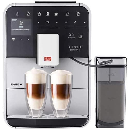 Image of Melitta Integrated Bean to Cup Coffee Machine, TS SMART Model F85/0-101, Bluetooth connectivity, Connect App, Whisper Grinder (Quiet Mark), Silver