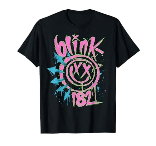 Image of Official blink-182 Neon Rock Band Artwork T-Shirt