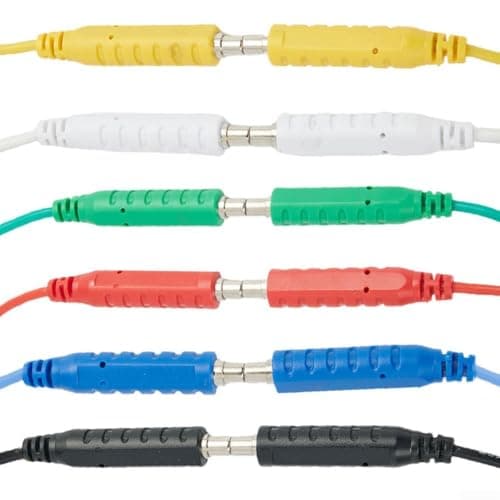 Image of 6PCS Magnetic Test Leads Set Silicone Soft Wire for Jumper Test Wires 30VAC 5A 3.3ft Flexible Electrical Testing Leads Suitable for Sensor and Alarm Panels