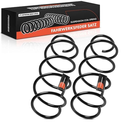 Image of Frankberg 2x Coil Spring Front Axle Left Right Compatible with Punto 188 1999-2012 Punto Box/Hatchback 188 2000-2009 Replace# 46751136