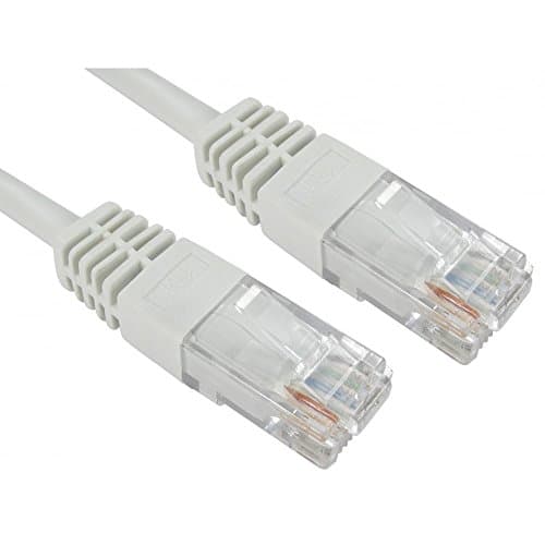 Image of 20m Professional Network Cable - White - Premium Quality (26 AWG 100% Copper Wire) / CAT5e (enhanced) / RJ45 / Ethernet/Patch/LAN/Router/Modem / 10/100