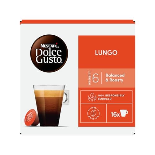 Image of Nescafé Dolce Gusto Lungo Coffee Pods, 16 Capsules (16 Servings)