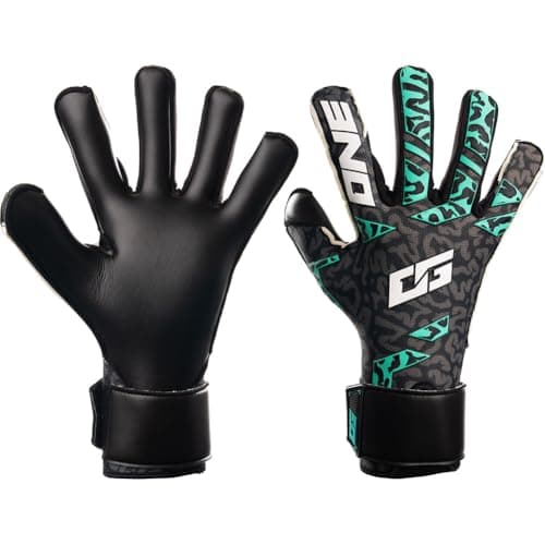 Image of ONE OG1 Mentality Monster Gravity Junior Goalkeeper Gloves Size 7 BLACK/GREEN