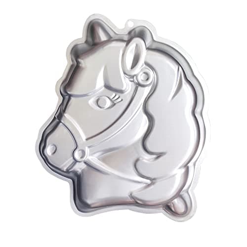 Image of kefyixc Horse Shaped Cake Pan, Unicorn Cake Tin,Aluminum Cake tins for Baking Birthday and Occasion Cake (Horse)